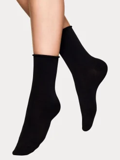 Nanso Katso Valikoima|Katso Sukat*BAMBOO COMFORT nilkkasukat - musta