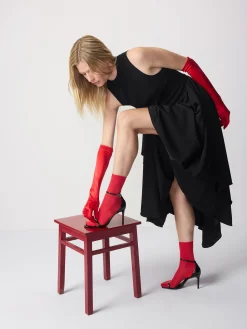 Nanso Katso Valikoima|Katso Sukat*CINZIA nilkkasukat - punainen