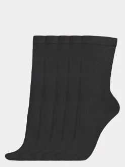 Nanso Katso Valikoima|Katso Sukat*COTTON BASIC nilkkasukat, 5 paria - musta