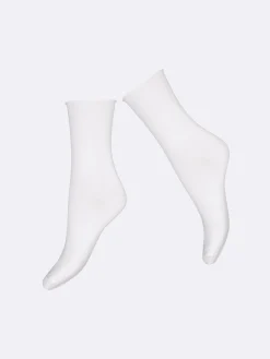 Nanso Katso Valikoima|Katso Sukat*COTTON COMFORT CUFF nilkkasukat - valkoinen