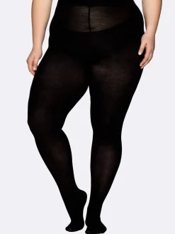 Nanso Katso Valikoima|Katso Sukkahousut*CURVY MERINO sukkahousut - musta