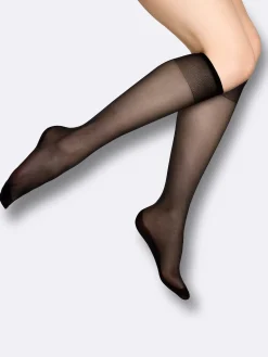 Nanso Katso Valikoima|Katso Sukat*EVERYDAY BASIC polvisukat 20 den, 2 paria - musta