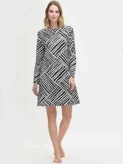 Nanso Yöasut Ja Oloasut*KAISLI pitkähihainen lyhyt yöpaita -