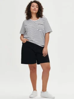 Nanso Housut Ja Farkut*KAMILLA farkkushortsit - tumman