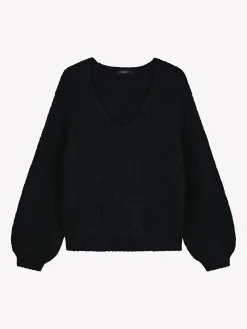 Nanso Neuleet*KARAMELLI neulepusero V-pääntiellä -