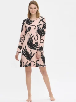 Nanso Yöasut Ja Oloasut*LEONORA lyhyt pitkähihainen yöpaita -