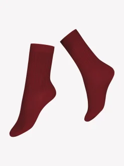 Nanso Katso Valikoima|Katso Sukat*MERINO nilkkasukat - punainen