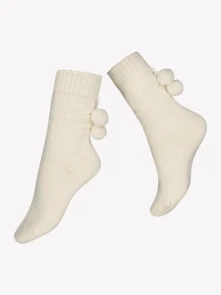 Nanso Katso Valikoima|Katso Sukat*MIRIAM WOOL nilkkasukat - luonnonvalkoiset