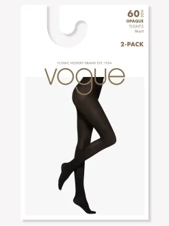 Nanso Katso Valikoima|Katso Sukkahousut*OPAQUE 60 den sukkahousut, 2 paria - musta