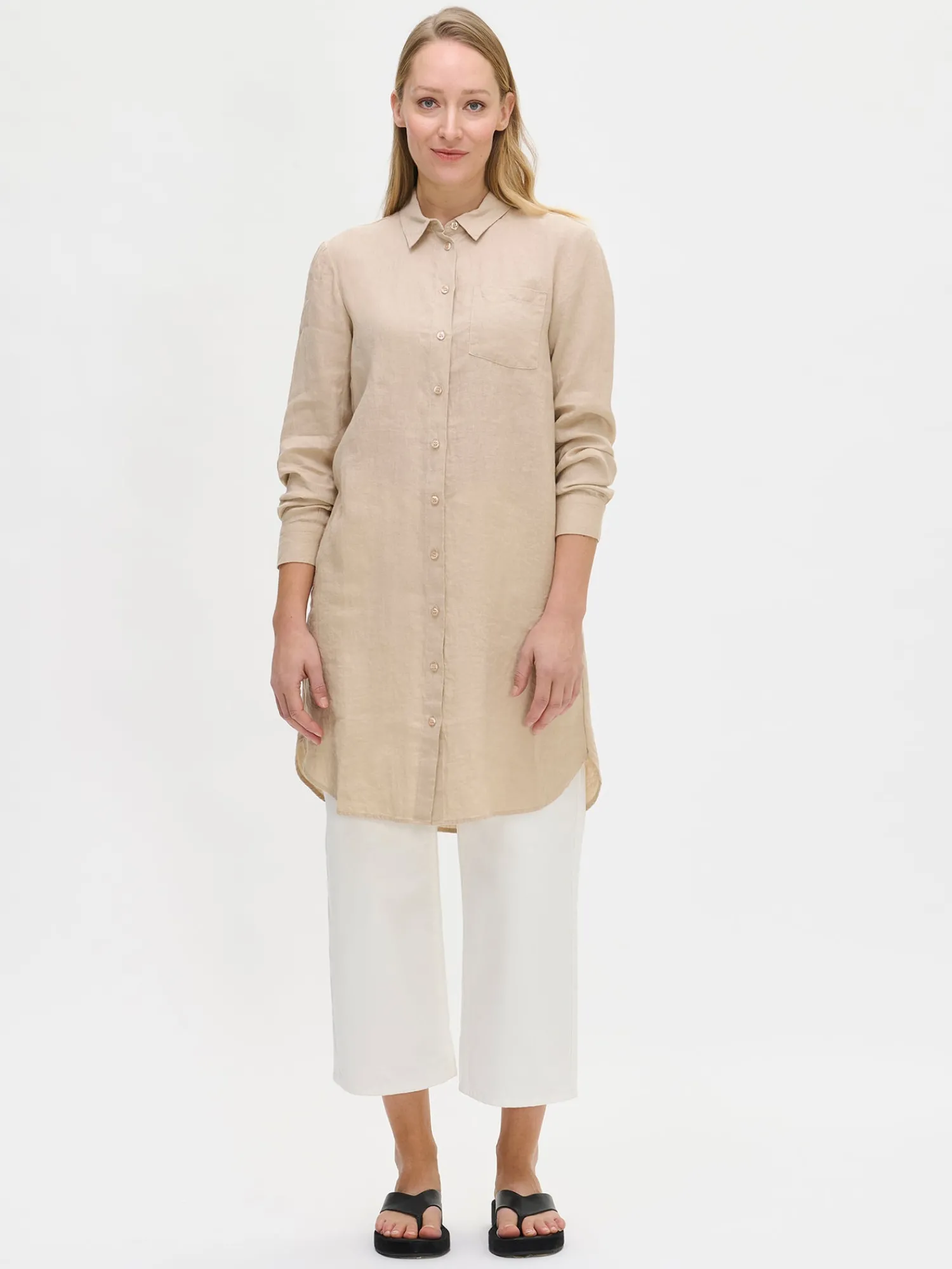 Nanso Pellavavaatteet|Paidat Ja Tunikat*PELLAVA pitkä paitapusero -