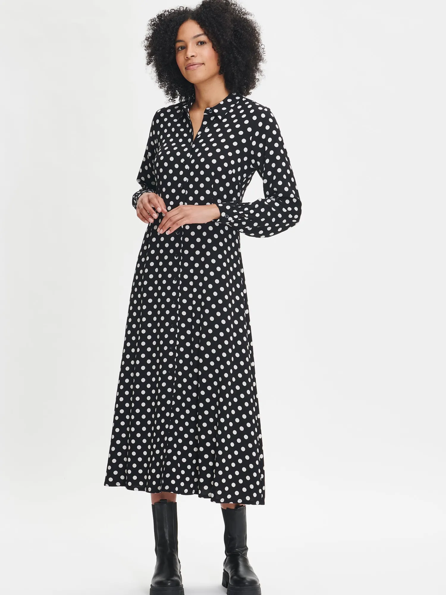 Nanso Mekot*POLKKA pitkä kangasmekko -