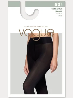 Nanso Katso Valikoima|Katso Sukkahousut*RECYCLED OPAQUE 80 den sukkahousut - musta