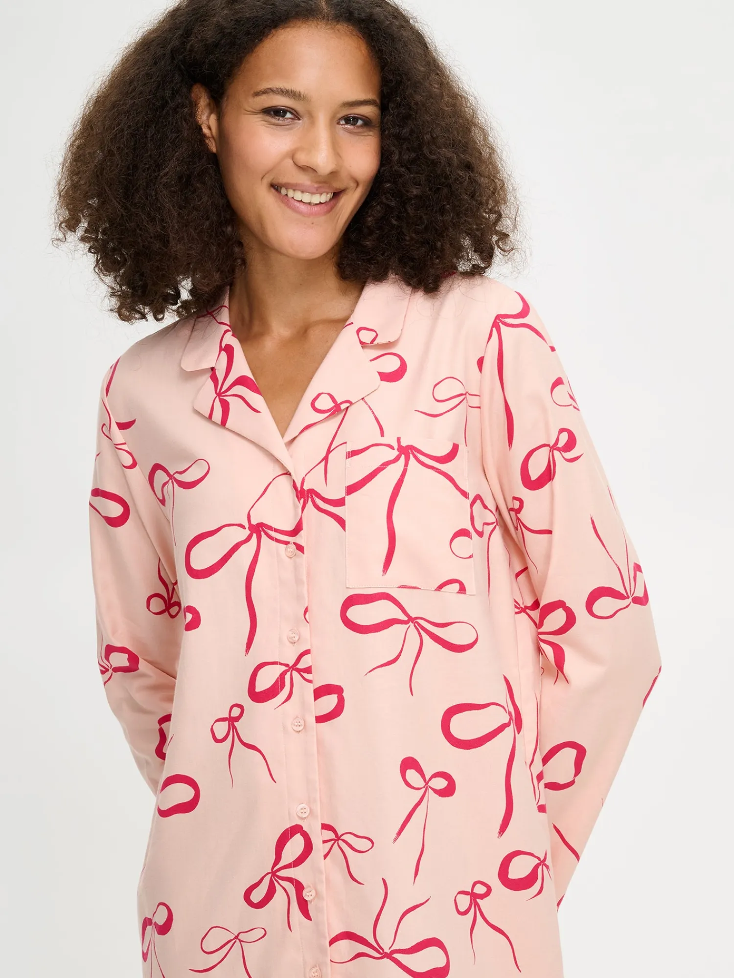 Nanso Yöasut Ja Oloasut*RUSETTI mekko - vaaleanpunainen