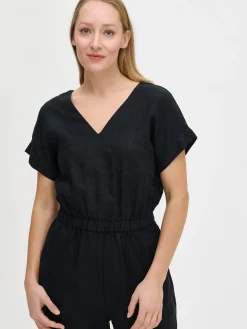 Nanso Pellavavaatteet|Housut Ja Farkut*SAARI pellavahaalari -