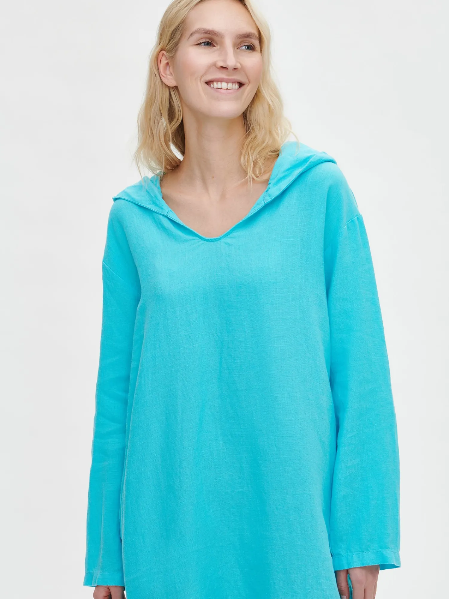 Nanso Pellavavaatteet|Yöasut Ja Oloasut*SARASTUS hupparimekko -