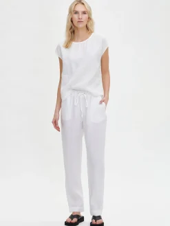 Nanso Pellavavaatteet|Yöasut Ja Oloasut*SARASTUS pellavahousut -