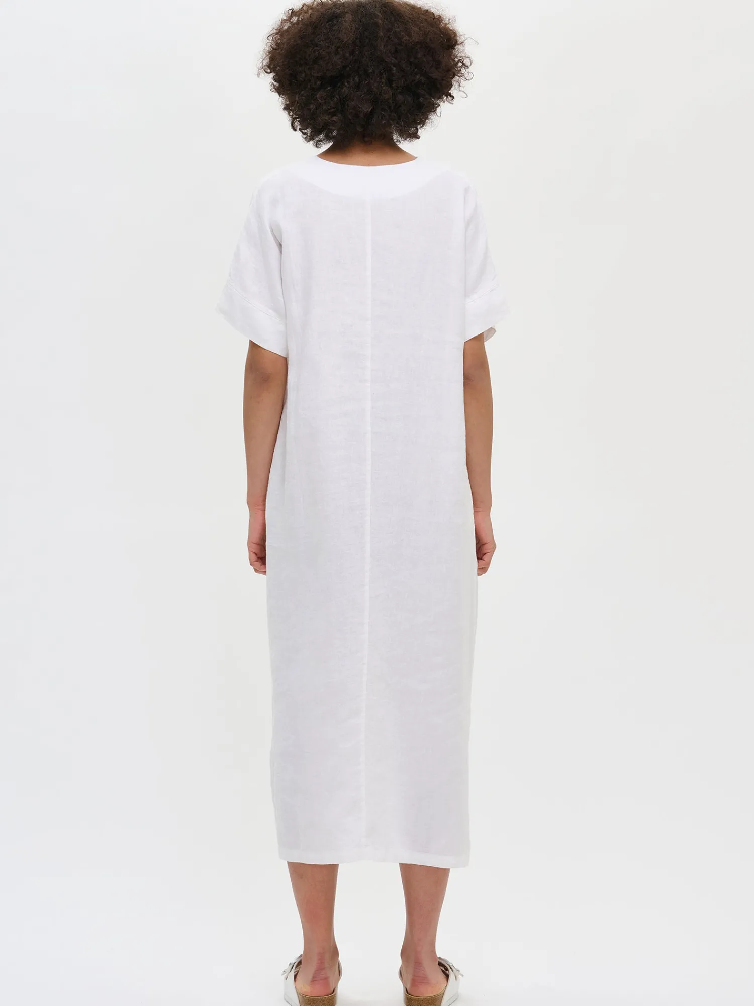 Nanso Pellavavaatteet|Yöasut Ja Oloasut*SARASTUS pellavakaftaani -