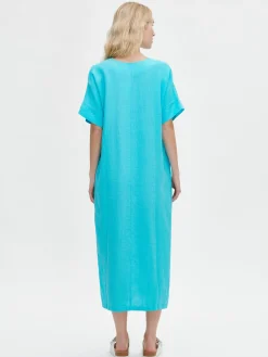 Nanso Pellavavaatteet|Yöasut Ja Oloasut*SARASTUS pellavakaftaani -