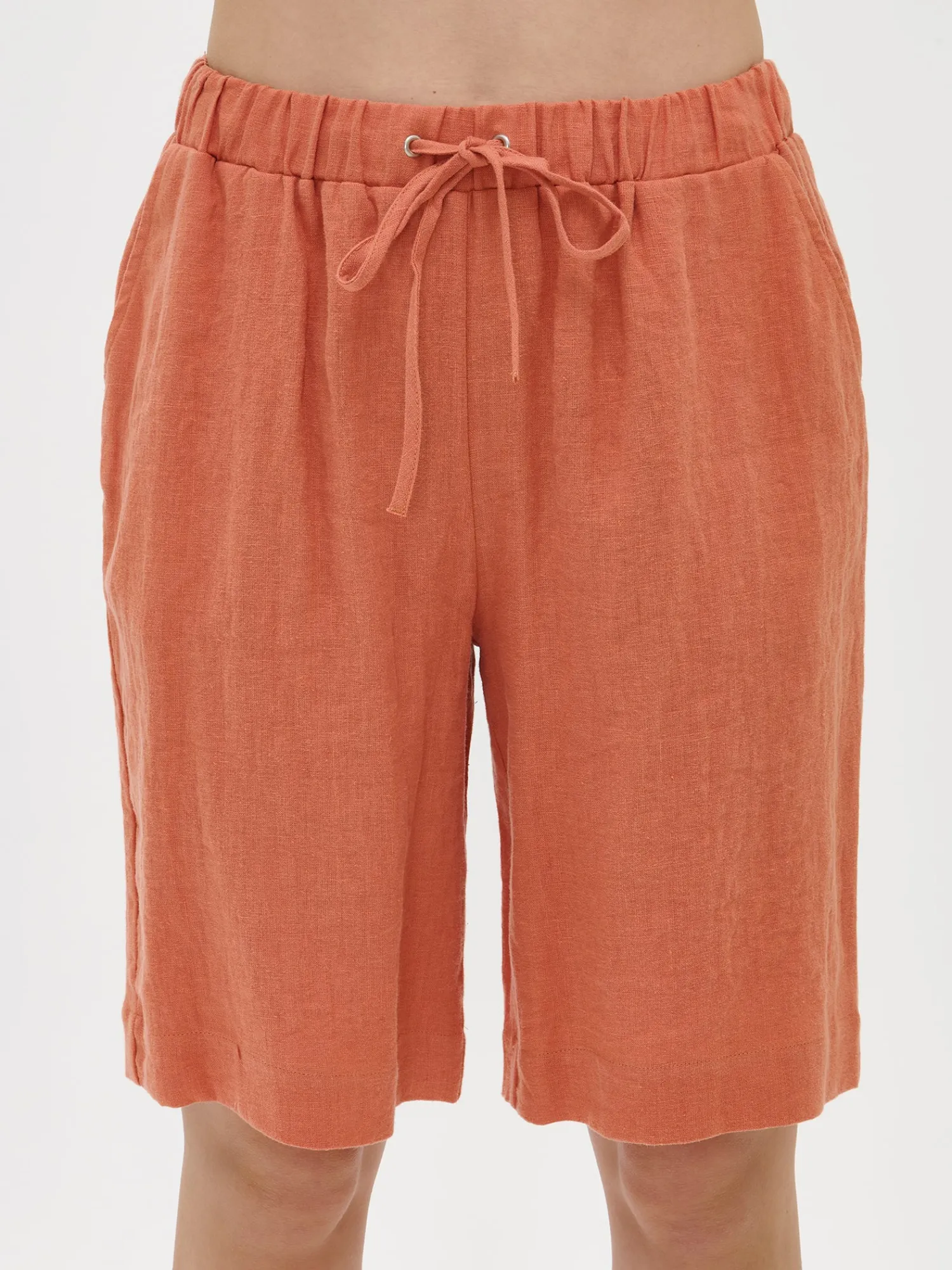 Nanso Pellavavaatteet|Yöasut Ja Oloasut*SARASTUS pellavashortsit -