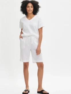 Nanso Pellavavaatteet|Yöasut Ja Oloasut*SARASTUS pellavashortsit -