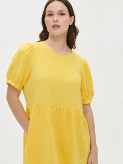 Nanso Mekot|Pellavavaatteet*SARASTUS pitkä pellavamekko -