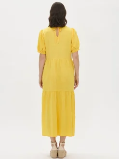 Nanso Mekot|Pellavavaatteet*SARASTUS pitkä pellavamekko -