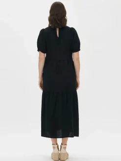 Nanso Pellavavaatteet|Mekot*SARASTUS pitkä pellavamekko -