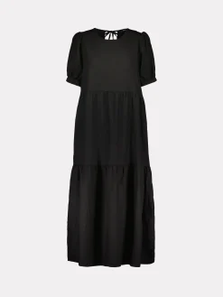 Nanso Pellavavaatteet|Mekot*SARASTUS pitkä pellavamekko -