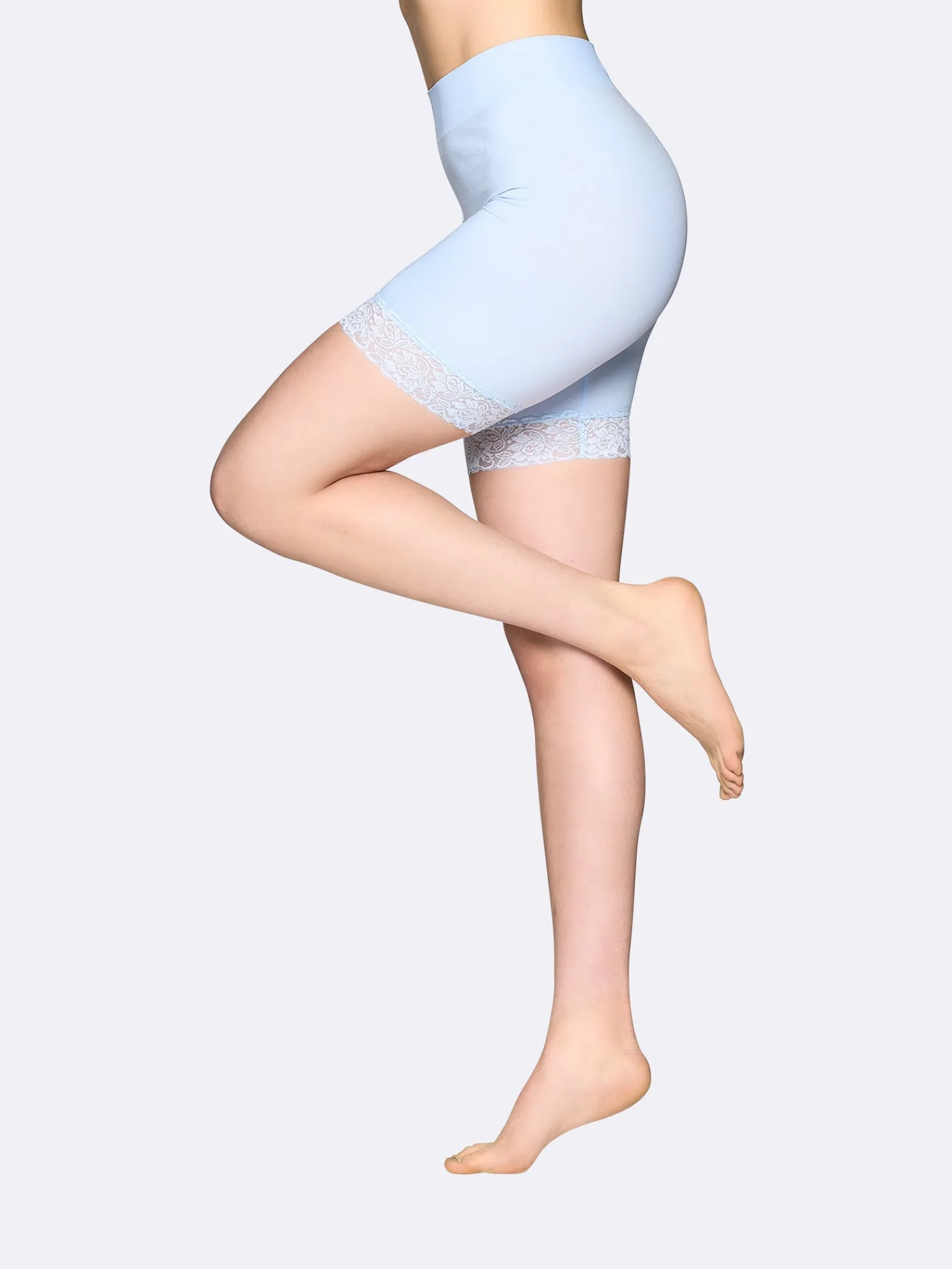 Nanso Katso Valikoima|Katso Sukkahousut*SEAMLESS LACE SHORT leggingsit - sininen