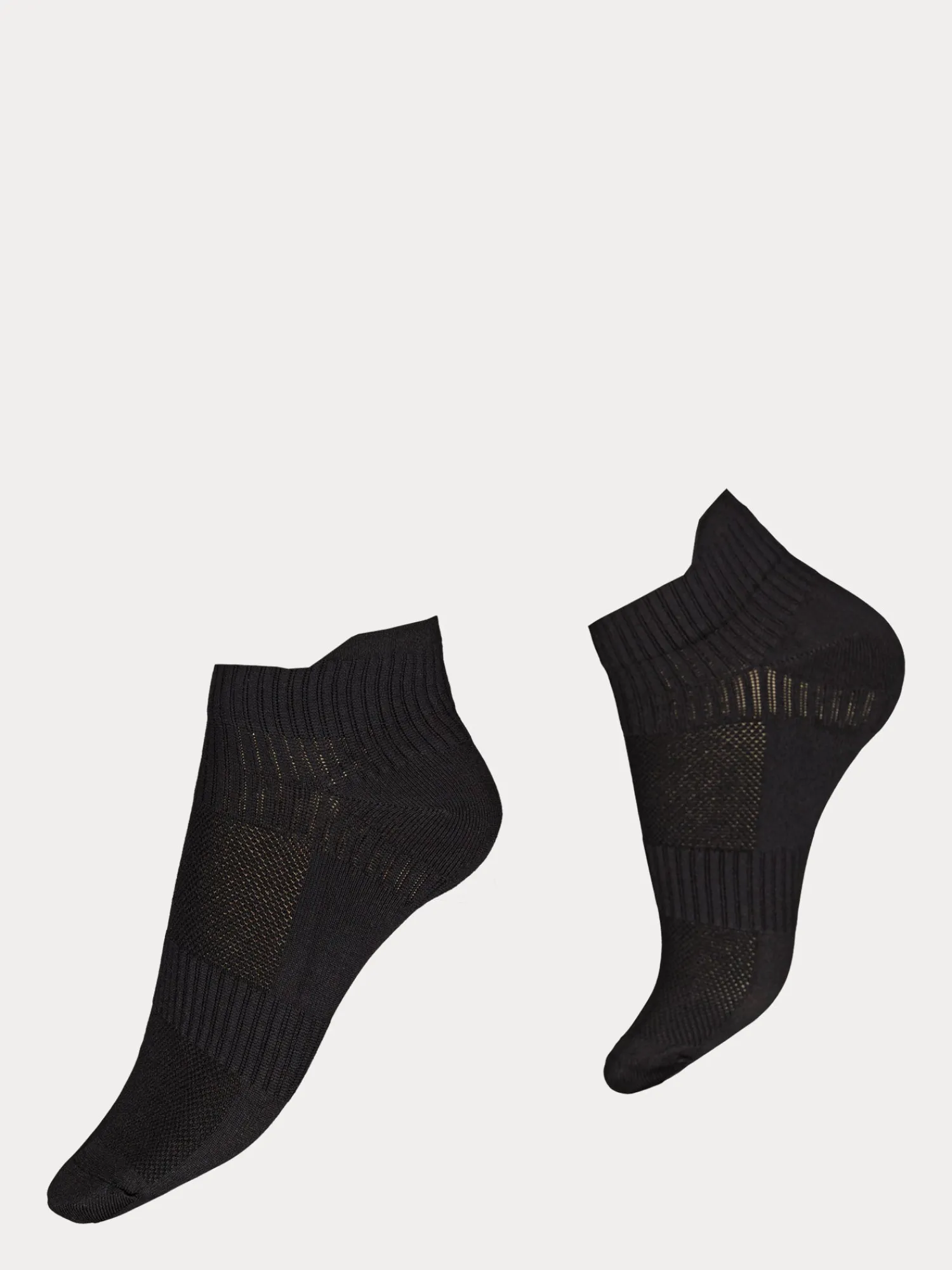 Nanso Katso Valikoima|Katso Sukat*SPORT SNEAKER sukat, 2 paria - musta/valkoinen